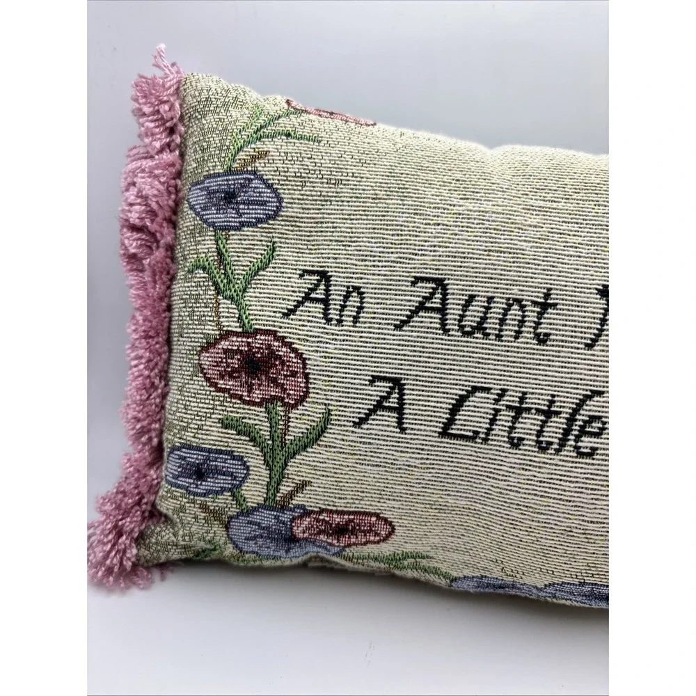 Tapestry Pillow An Aunt Makes Life A Little Sweeter 12x7
